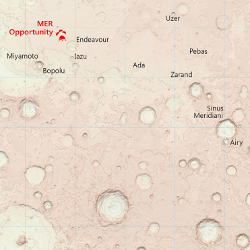 map of mars (detail)