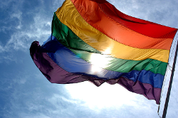 Gay flag, by Ludovic Bertron of New York City